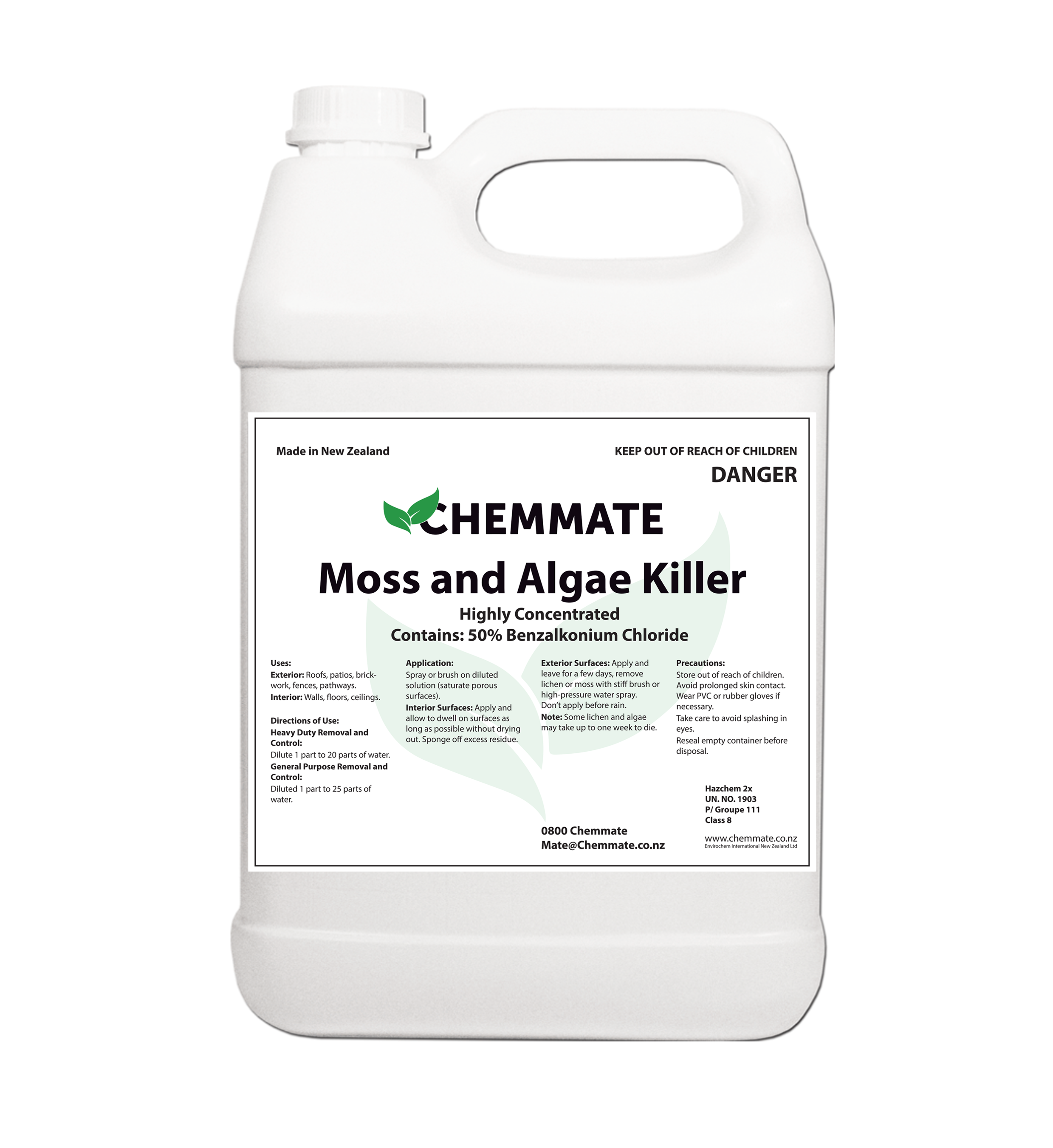 Moss and Algae Killer Benzalkonium Chloride