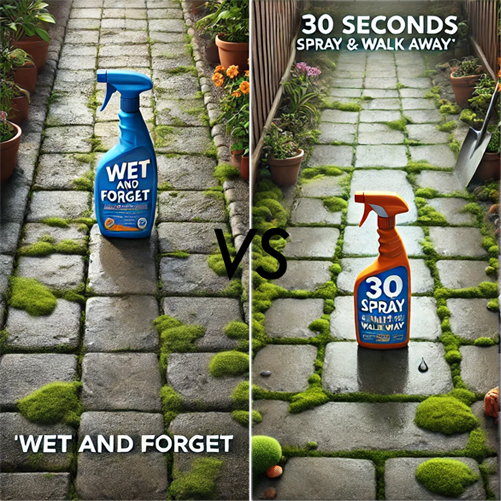 Wet and Forget vs 30 Seconds Spray and Walk Away