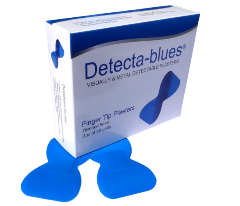 Blue Metal Detectable Finger-tip Plasters