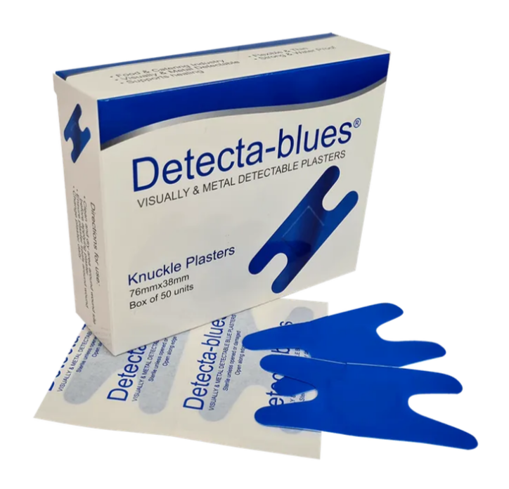 Blue Metal Detectable Knuckle Plasters