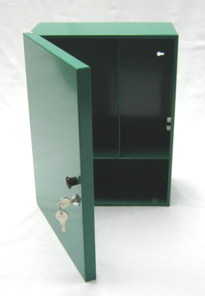 Steel Wall Cabinet With Lock (Green)