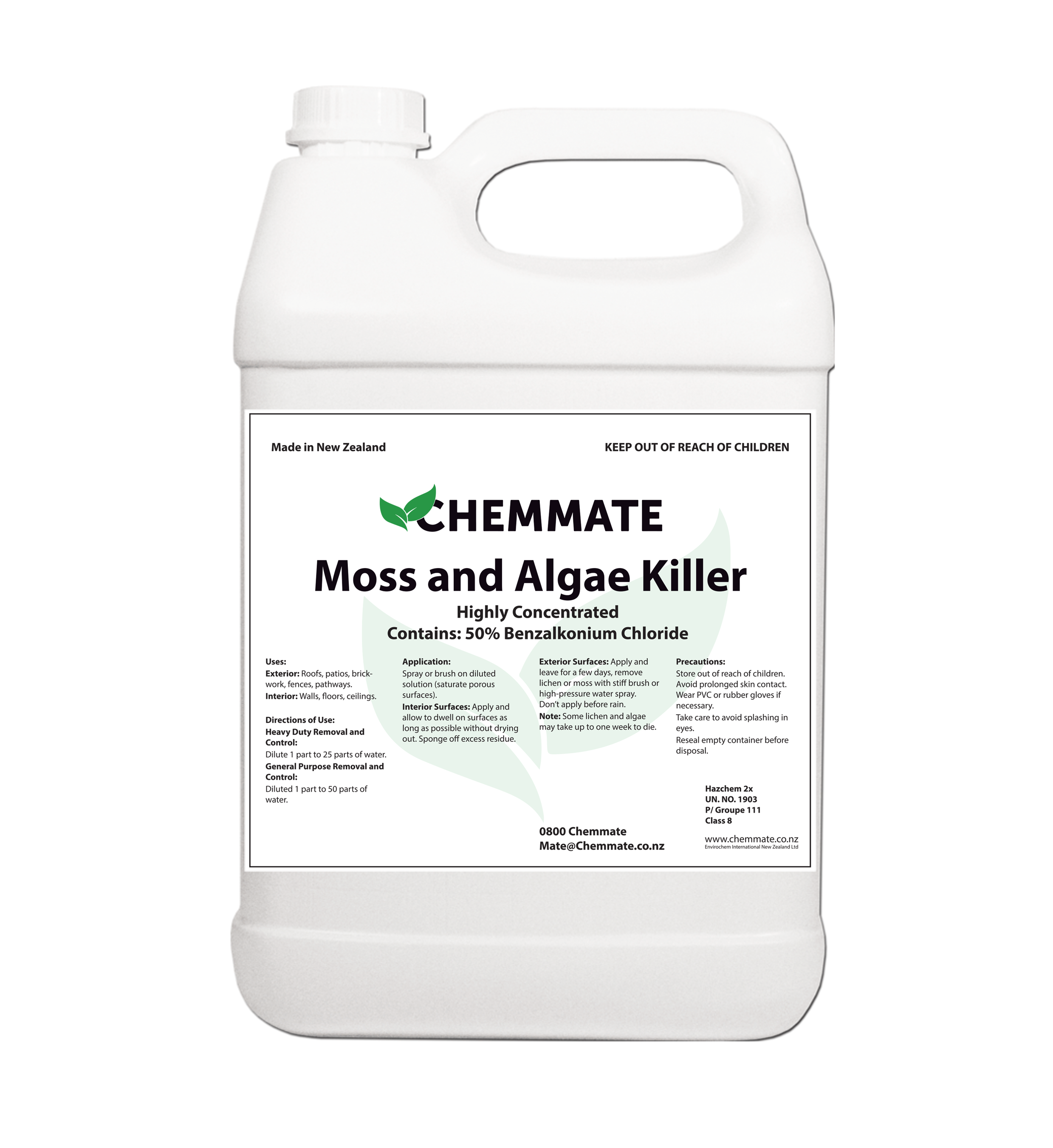 Moss and Algae Killer Benzalkonium Chloride | Chemmate